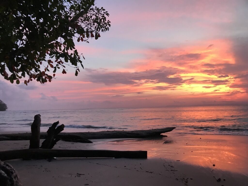 Vlak bij het strand