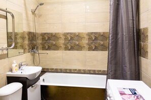 Apartment, 1 Double Bed with Sofa bed, City View | Bathroom - Apartment ALLiS-HALL on Belinskogo 30 (Yekaterinburg)