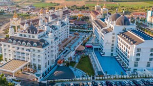 A large hotel with multiple domed structures and a central courtyard. - Side Royal Style Hotel (Manavgat)
