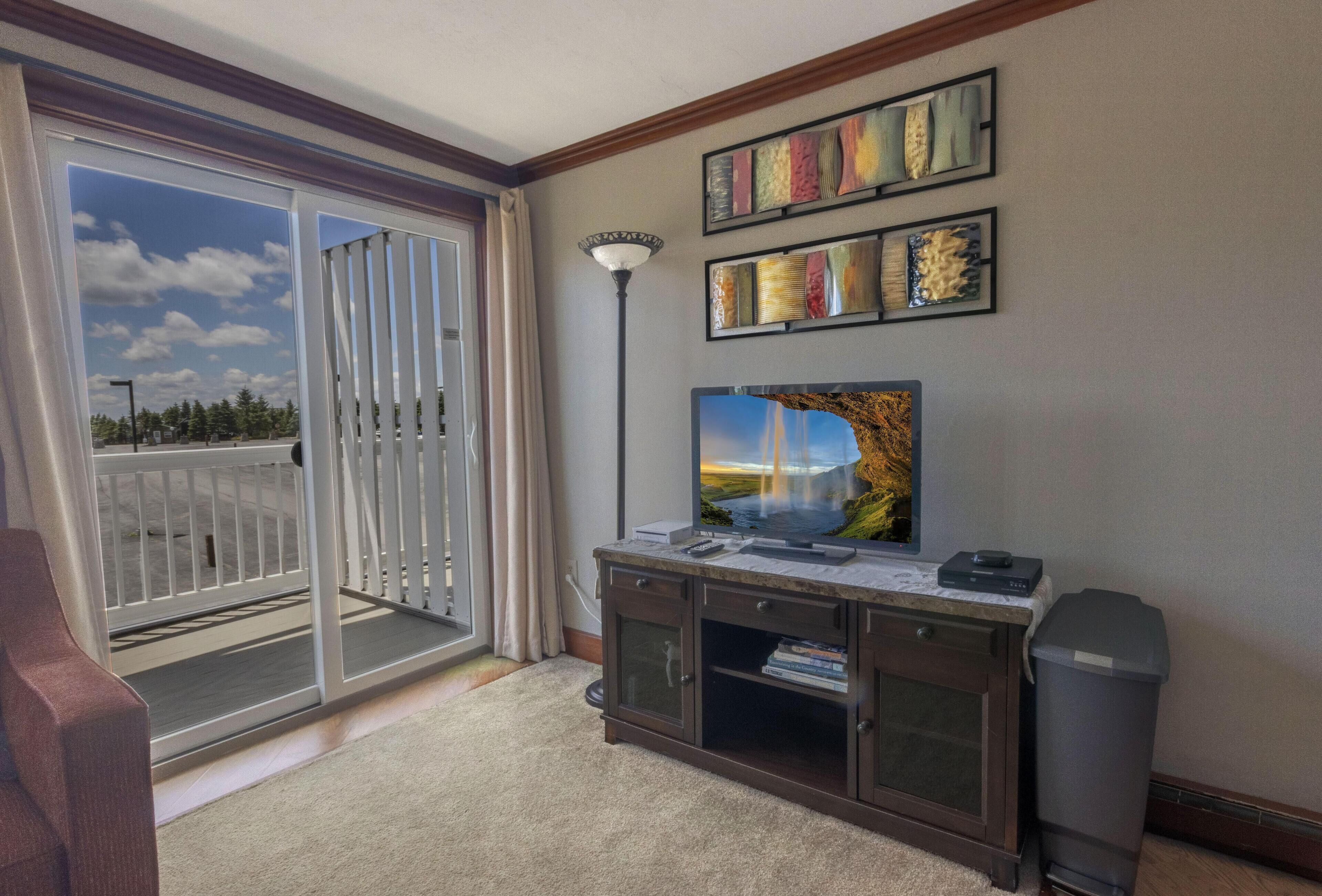 Smart TV, video games, books, video library