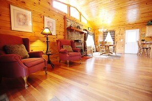 TV connectée, cheminée