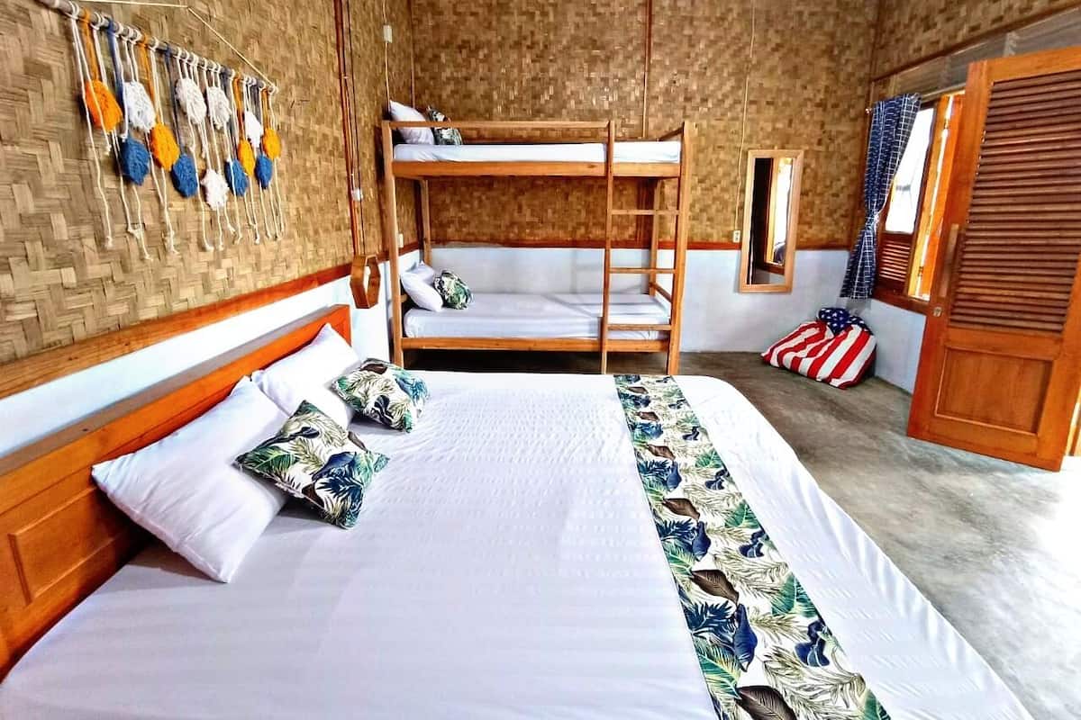 Basic-Vierbettzimmer | Kostenloses WLAN, Bettwäsche