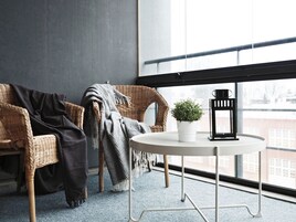 Superior Apartment, 1 Bedroom, Sauna, Lake View | Balcony