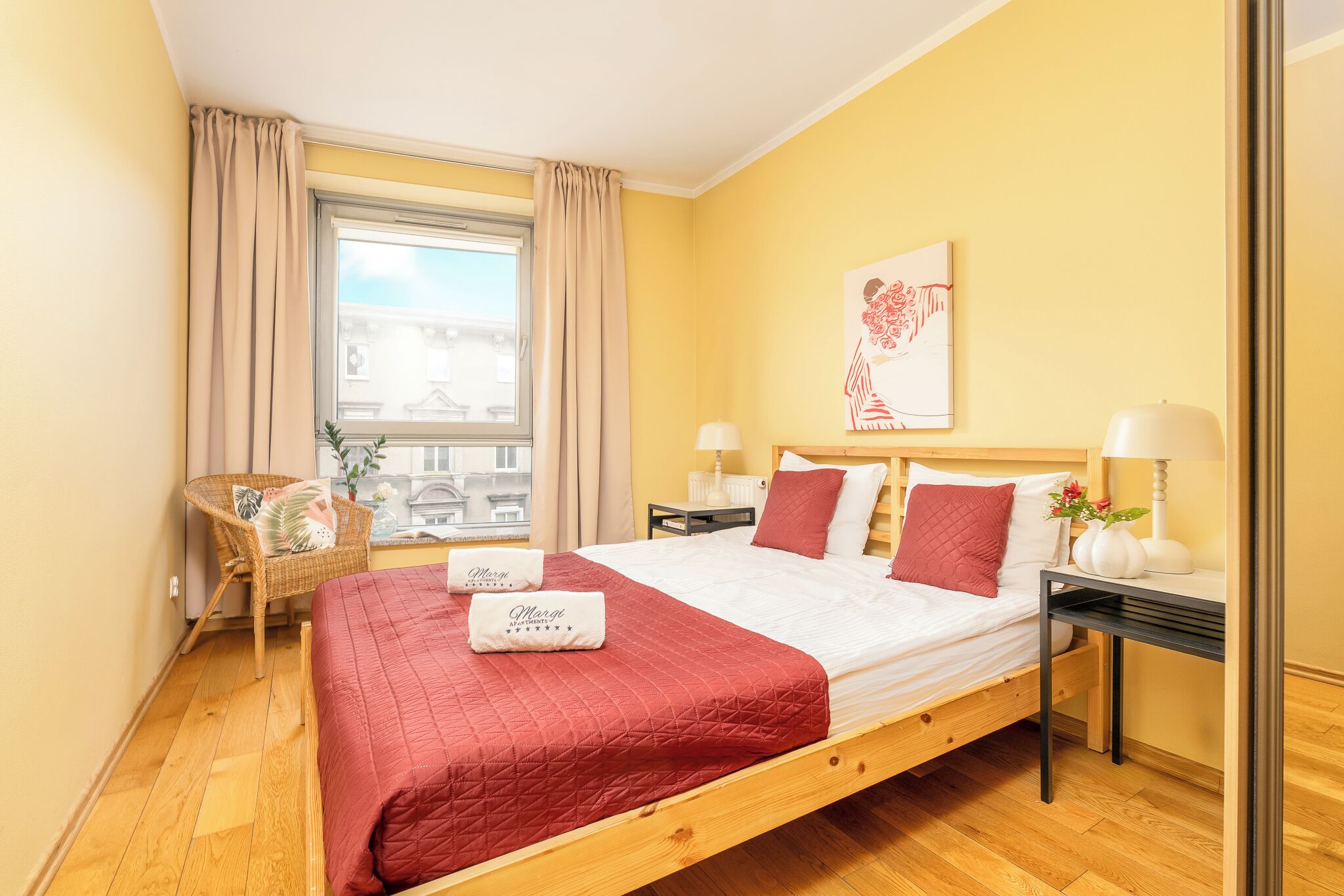 2 slaapkamers, luxe beddengoed, individueel gedecoreerd