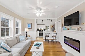 TV, DVD player, books - Views Of Cape Cod Bay at Campground Beach, A/C, Heat, Wifi, Outdoor Shower (Eastham)