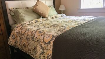 Premium bedding, individually decorated, individually furnished