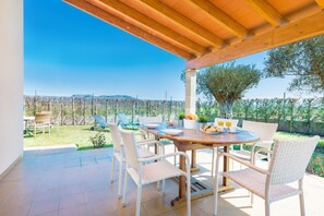 Outdoor dining - YourHouse Son Gallina Villa with private pool (Sa Pobla)