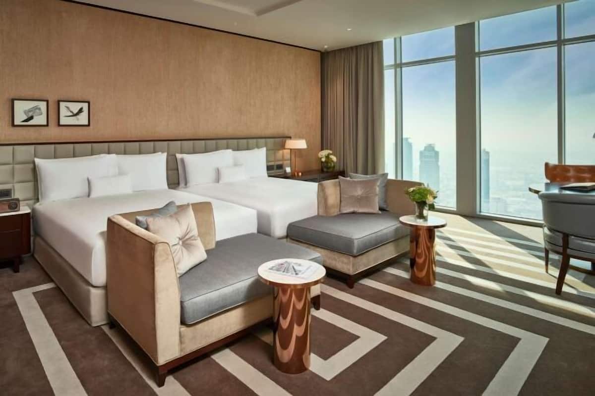 1 bilik tidur, peralatan tempat tidur premium, bar mini