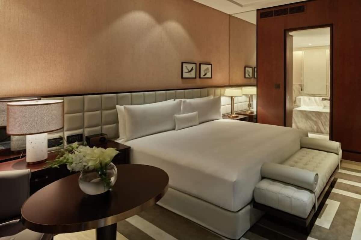 1 bilik tidur, peralatan tempat tidur premium, bar mini