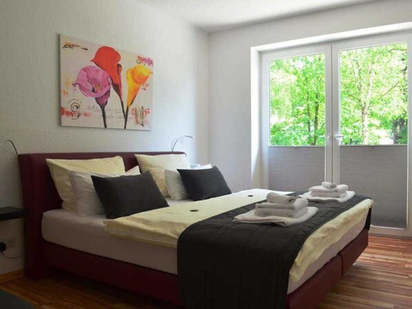 2 bedrooms, iron/ironing board, travel crib, WiFi