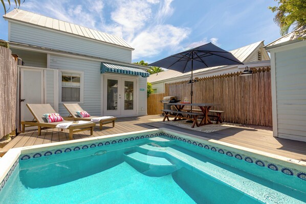 A heated pool