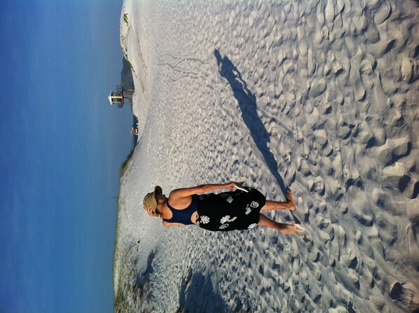 On the beach