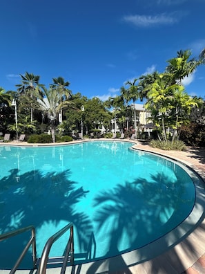 A heated pool