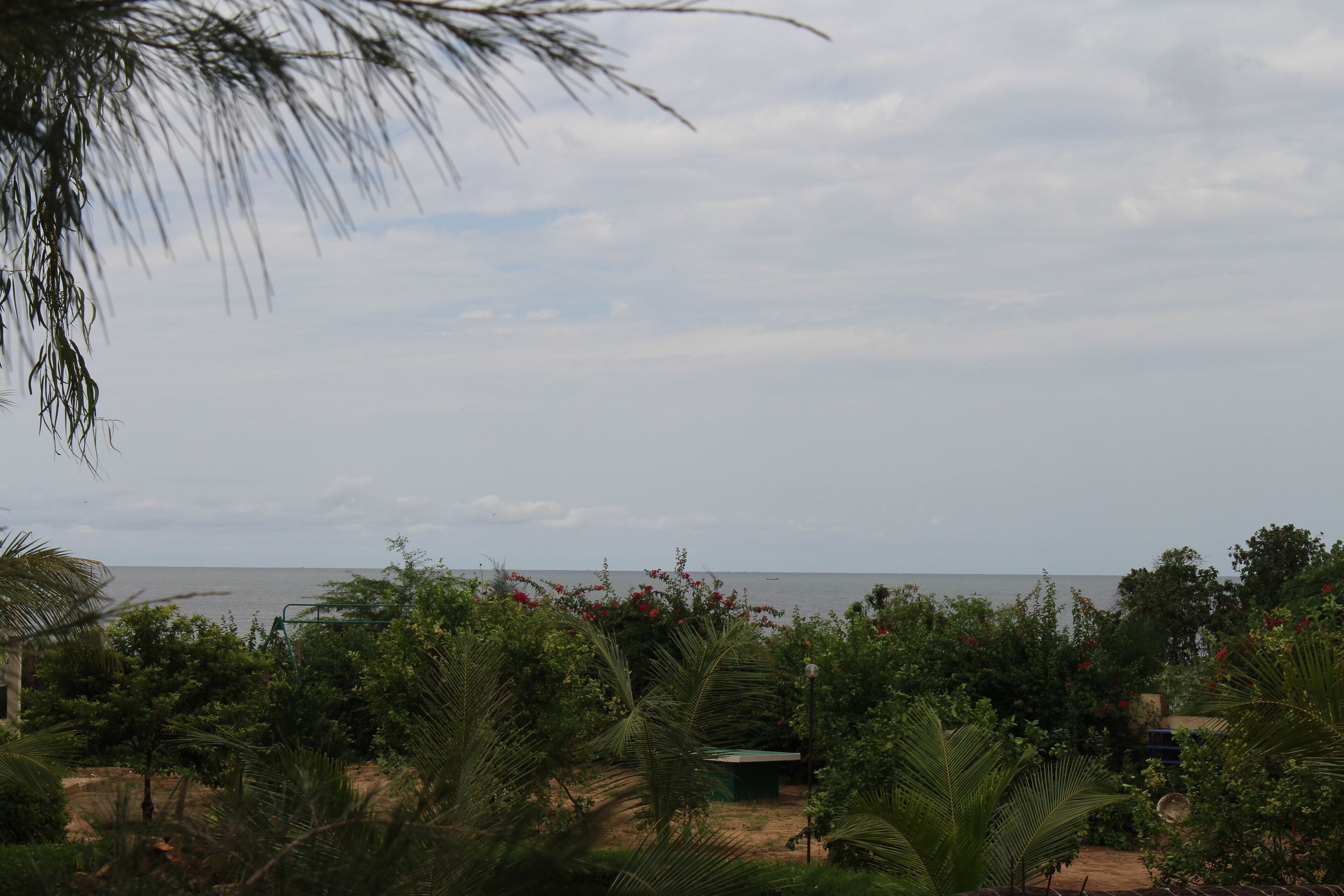 On the beach, sun-loungers, beach towels