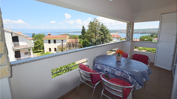 Apartment, 2 Bedrooms, Sea View | Balcony - Apartments Gabrijel (Malinska-Dubasnica)