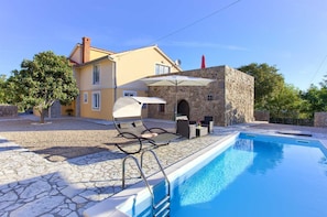 Pool - Villa Vrh with private pool (Krk - Vrh)