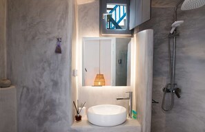 Shower, hair dryer