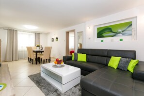 Apartment, 1 Bedroom | Living area | Flat-screen TV - Apartment Sanja with terrace - Malinska (Malinska-Dubasnica)