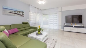 Luxury Villa, 3 Bedrooms, Private Pool | Living room - Villa Olive Nika with Pool (Malinska-Dubasnica)