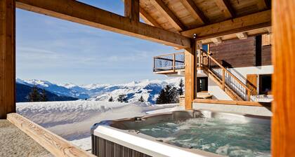 CHALET de lujo con SPA al aire libre, 10p, 5ch, 5sdb, estación LA ROSIERE