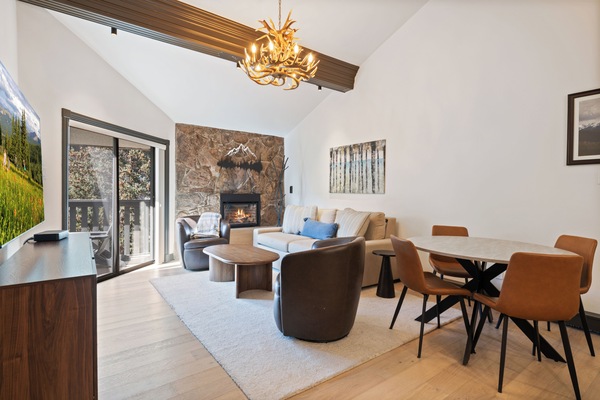 TV, fireplace, DVD player