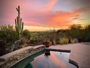 A heated pool