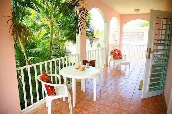 Enjoy morning coffee on the porch
