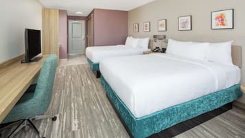 In-room safe, desk, laptop workspace, blackout drapes
