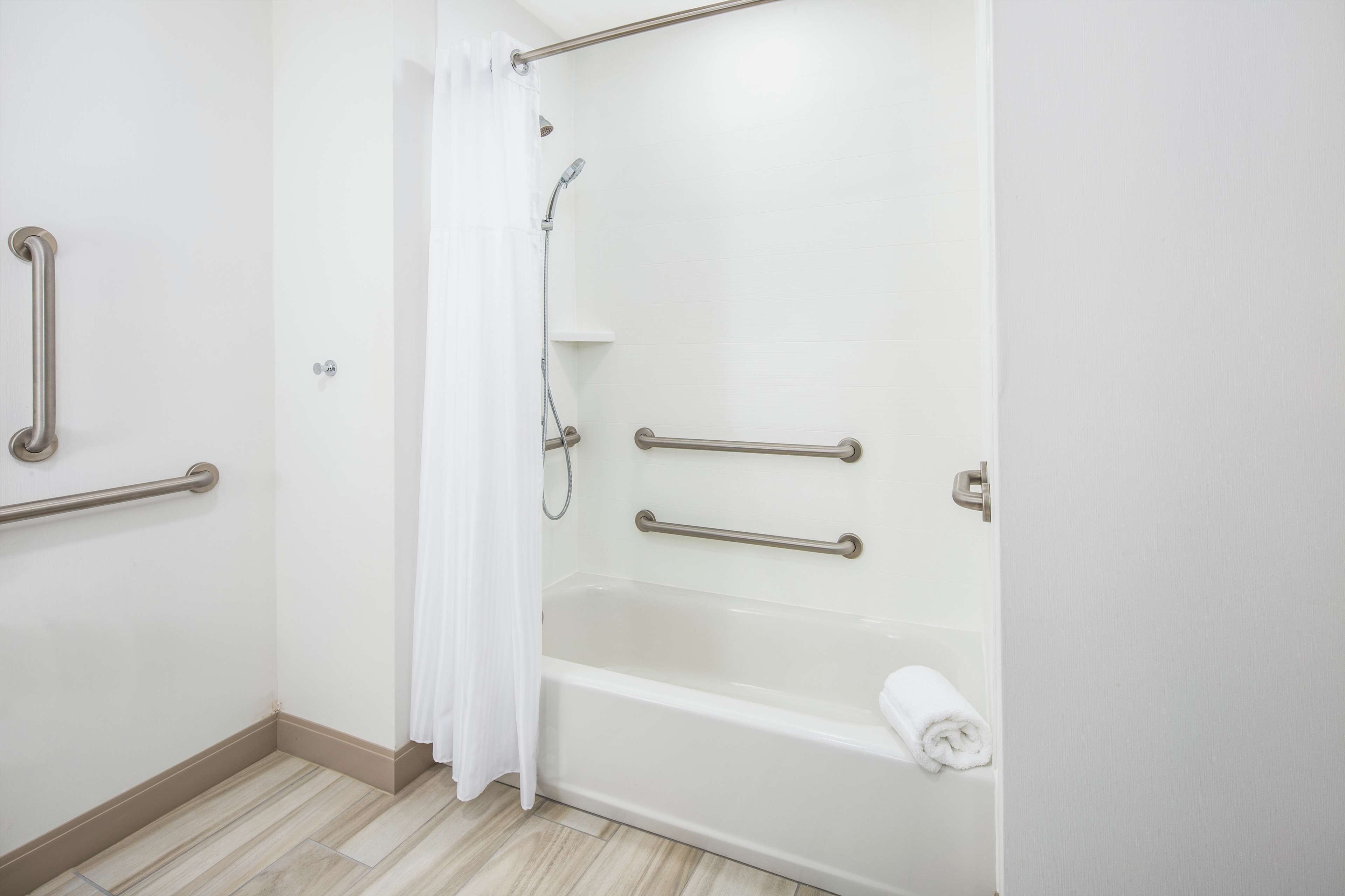 free toiletries, hair dryer, towels, soap