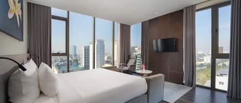 Suíte | Roupas de cama de algodão egípcio, roupas de cama premium, frigobar