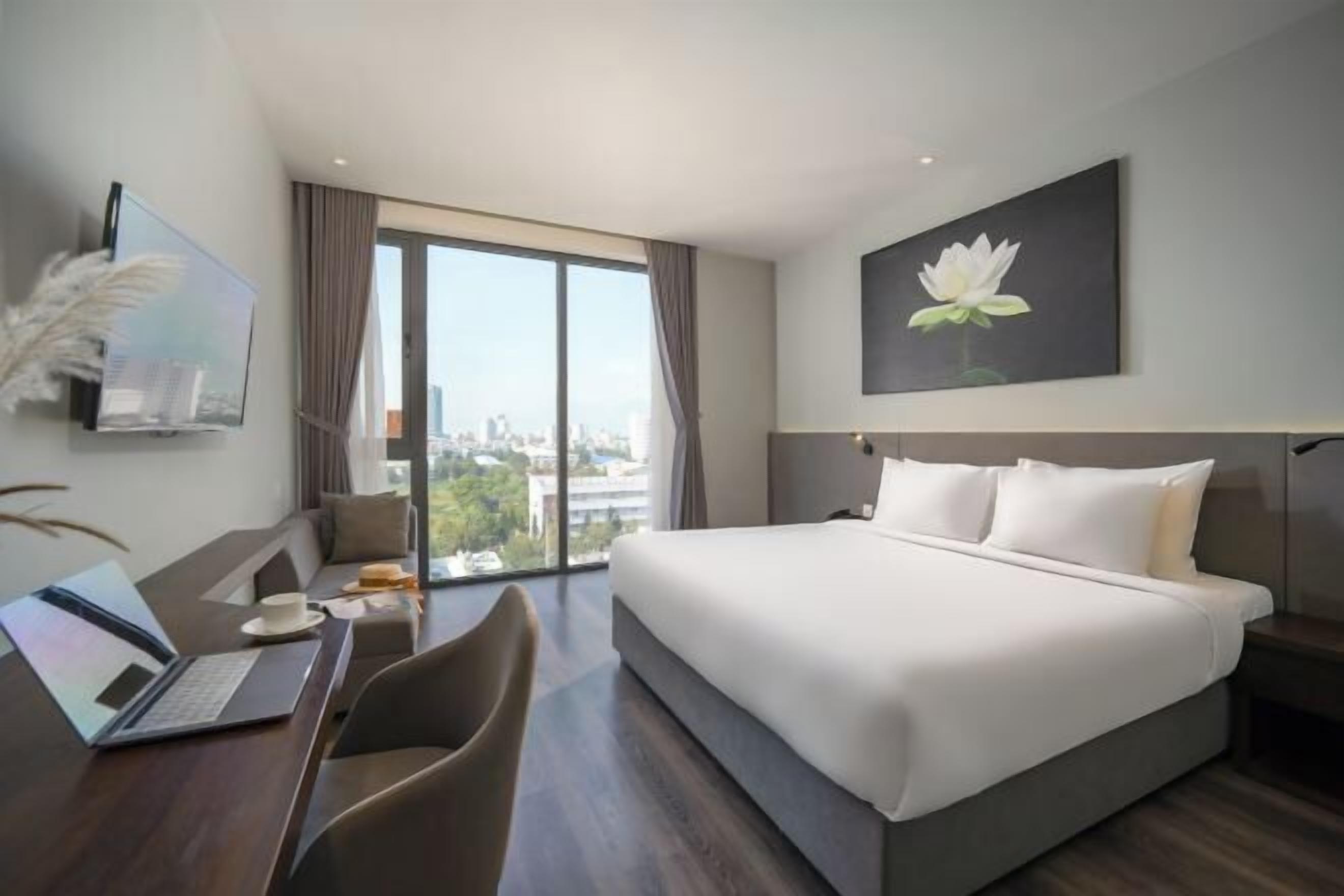 Bộ trải giường bằng vải cotton Ai Cập, bộ đồ giường cao cấp, minibar 