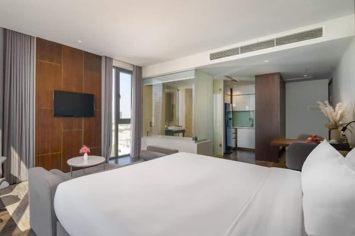 Bettwäsche aus ägyptischer Baumwolle, hochwertige Bettwaren, Minibar