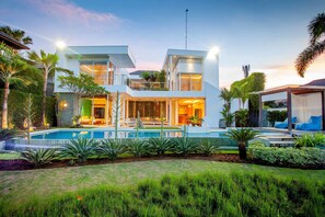 Front of property – evening/night