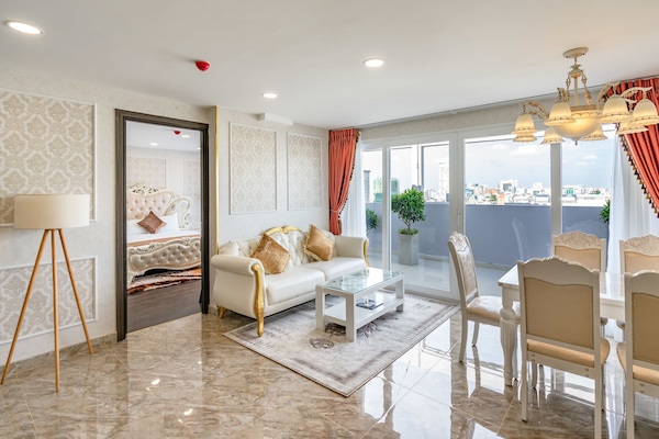 Royal Penthouse, 2 Bedrooms, Non Smoking, City View | 1 bedroom, minibar, in-room safe, individually decorated