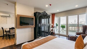 プレジデンシャル アパートメント クイーンベッド 1 台 禁煙 シティビュー | 1 室のベッドルーム、ミニバー、セーフティボックス (室内)、遮光カーテン