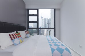 Classic-Apartment, Nichtraucher, Stadtblick | Bügeleisen/Bügelbrett, Bettwäsche, Rollstuhlgeeignet
