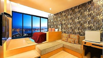 Quarto casal luxo, vista para o oceano | Comodidades do quarto
