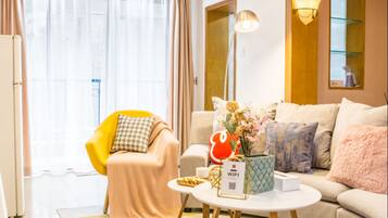 Apartment, 2 Schlafzimmer | 2 Schlafzimmer, Schreibtisch, Verdunkelungsvorhänge, kostenloses WLAN