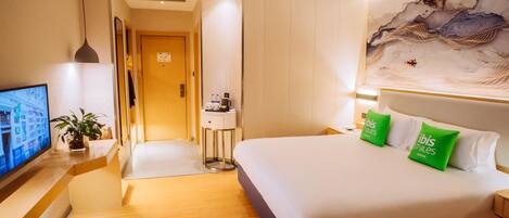 Blackout curtains, rollaway beds, free WiFi