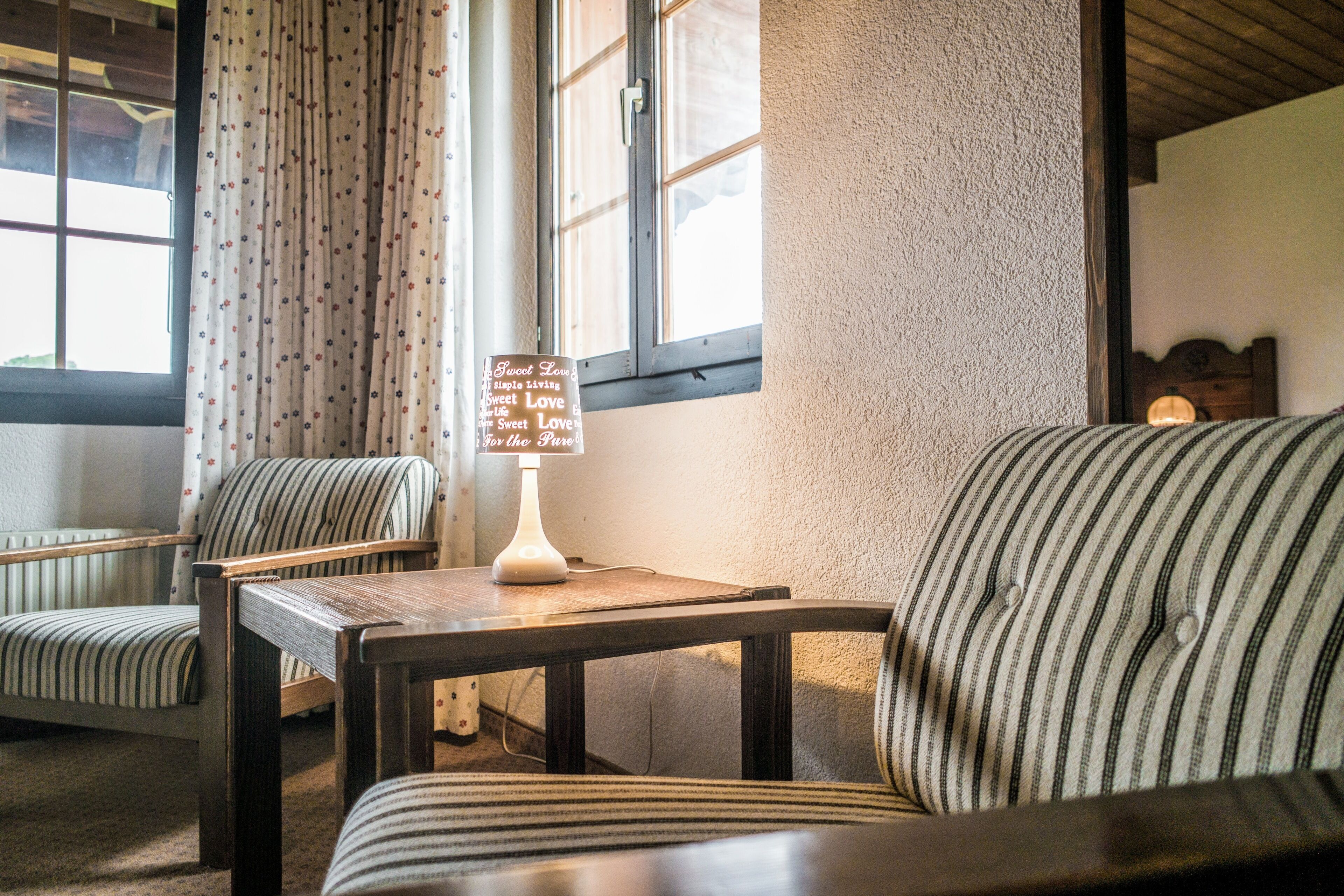 twin room, accessible, private bathroom (first) | living area | flat-screen tv