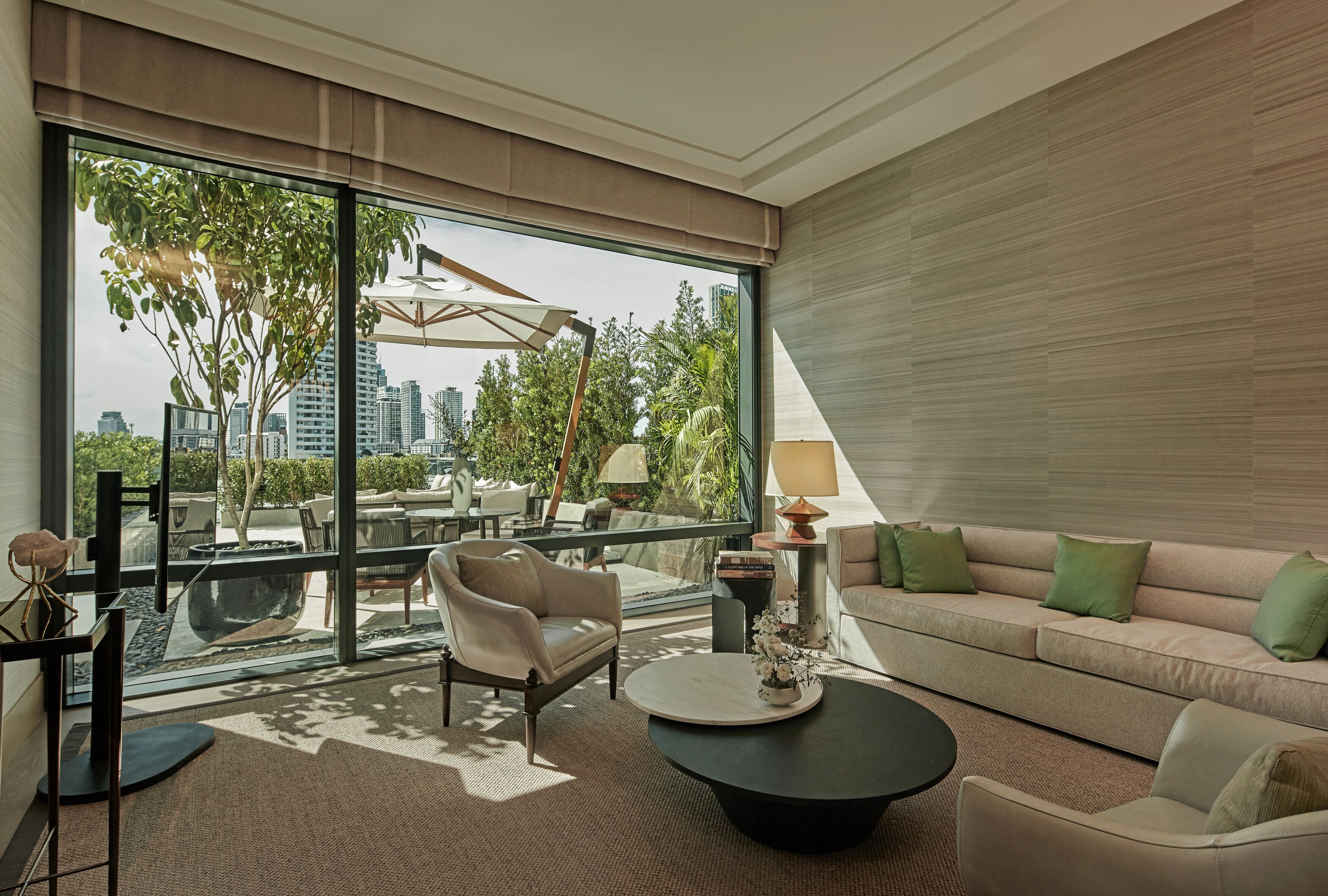 Suite, 1 King Bed (Verandah) | Living area | Smart TV