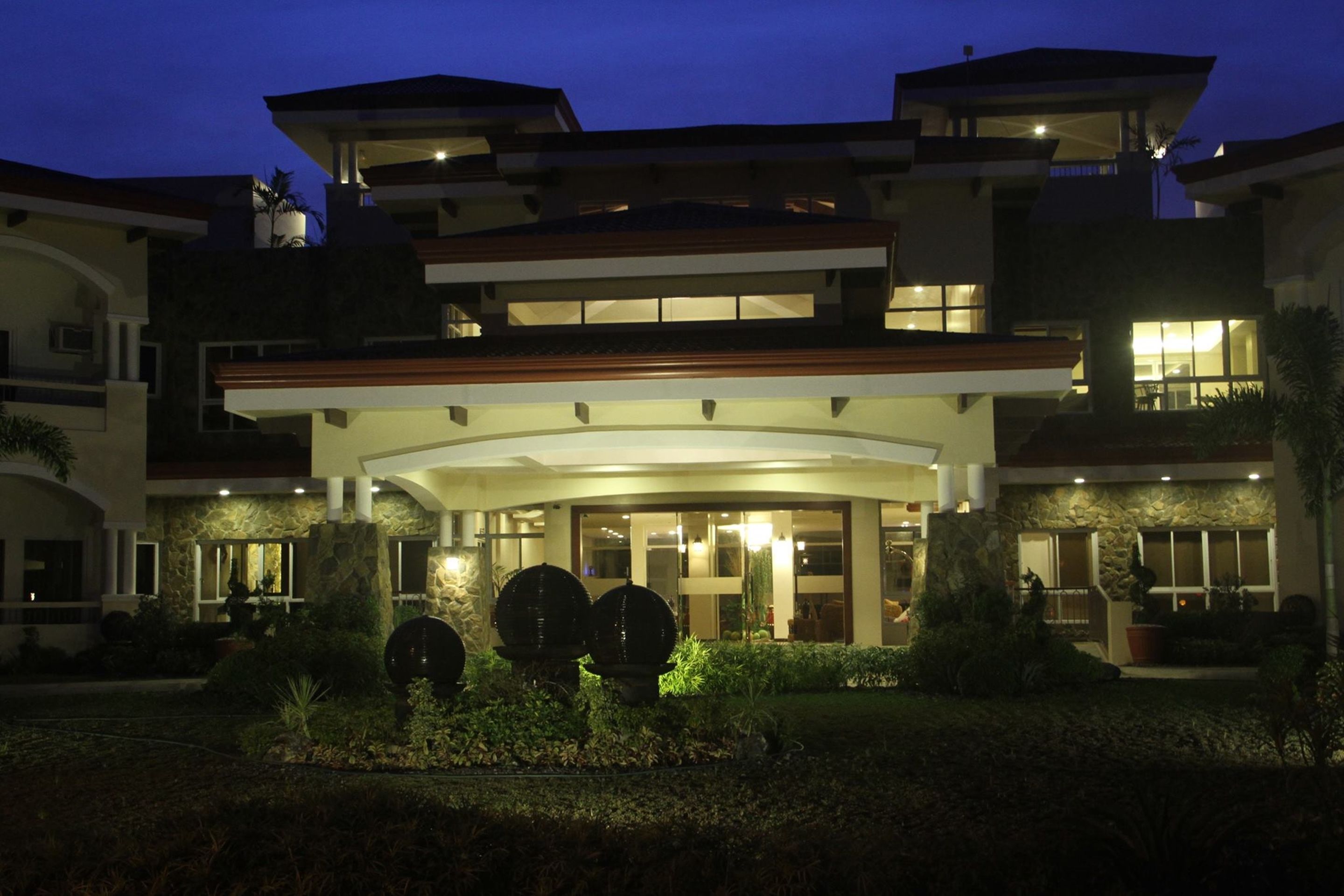 front of property – evening/night