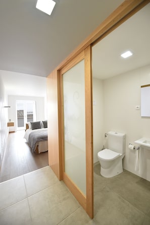 Double Room, 1 Double Bed, Private Bathroom, Sea View (Octopus) | Bathroom | Shower, free toiletries, hair dryer, towels