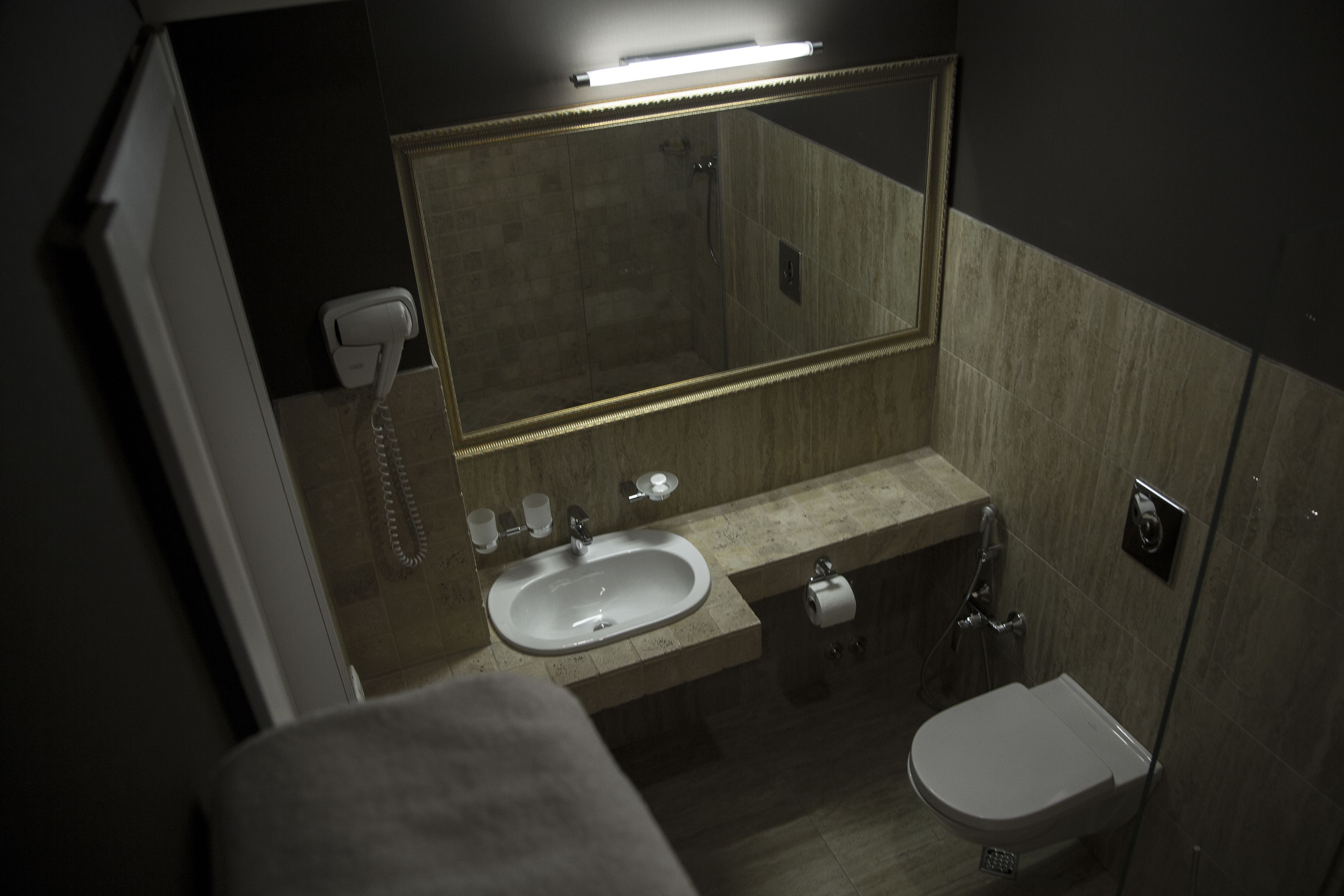 shower, free toiletries, hair dryer, bathrobes