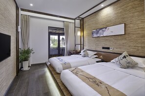 Elite Twin Room | Free WiFi - Floral Hotel Deqing Qinzizaiju (Huzhou)