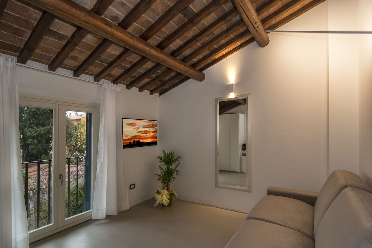 Habitación cuádruple exclusiva, tina | Vista del balcón