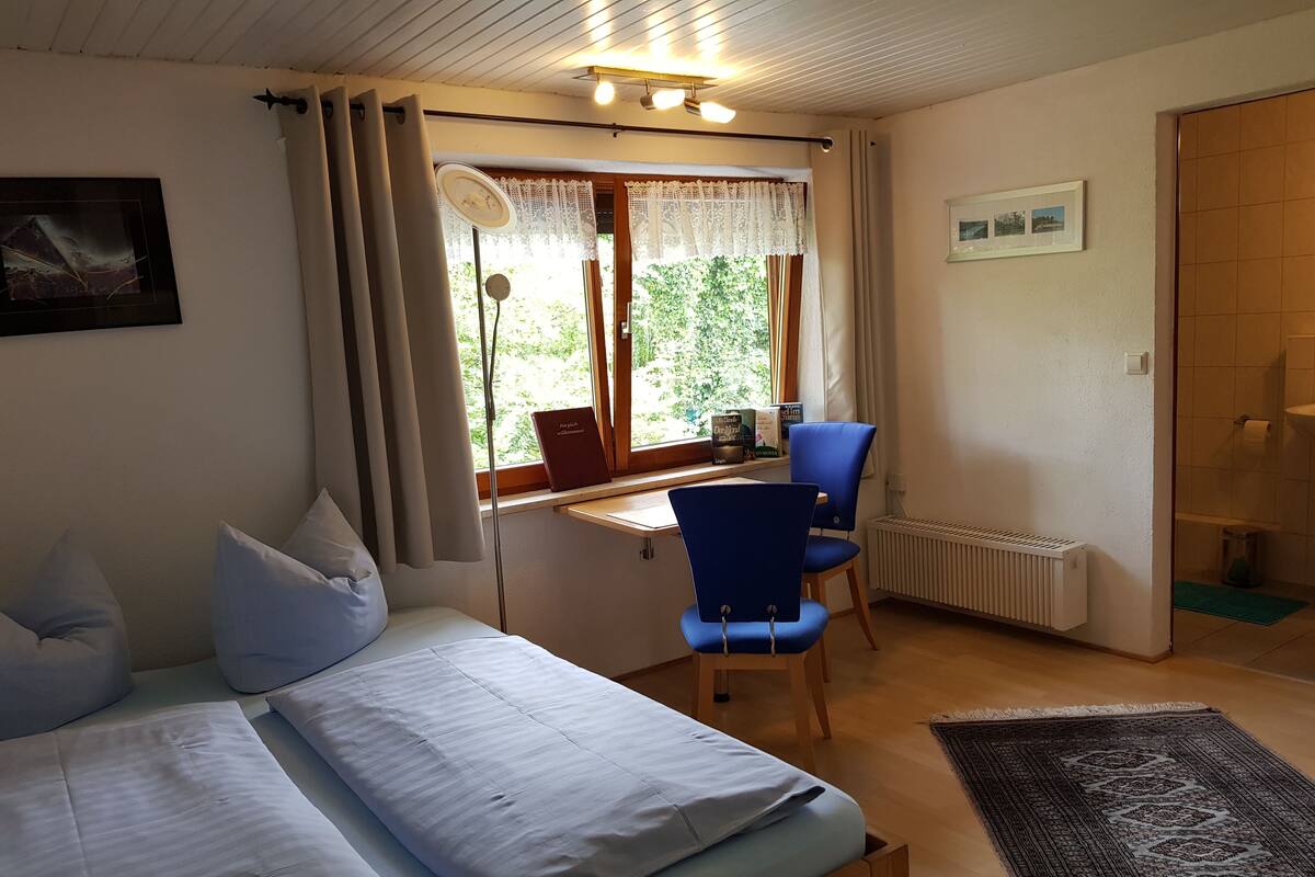 Appartement (Nr. 1) | Luxe beddengoed, een strijkplank/strijkijzer, gratis wifi, beddengoed