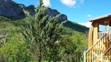 ToilĂ© Nature Luxe 32mÂČ Jacuzzi | Vue sur les montagnes