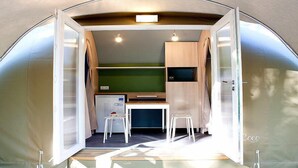 Comfort Tent, 2 Bedrooms, Shared Bathroom (Coco Sweet Tent) | In-room safe, desk - Camping dei Tigli (Viareggio)
