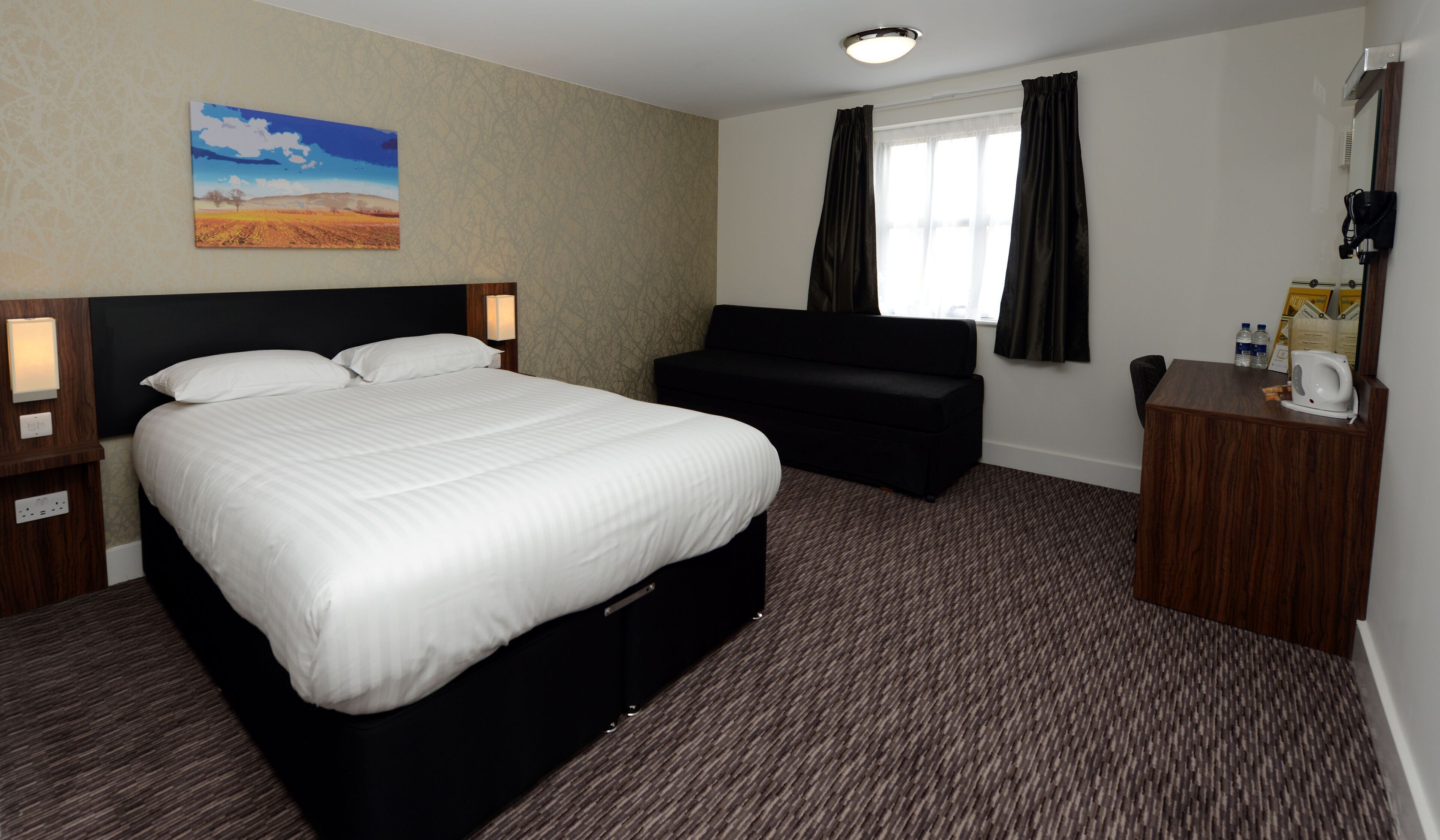 Desk, iron/ironing board, free WiFi, bed sheets